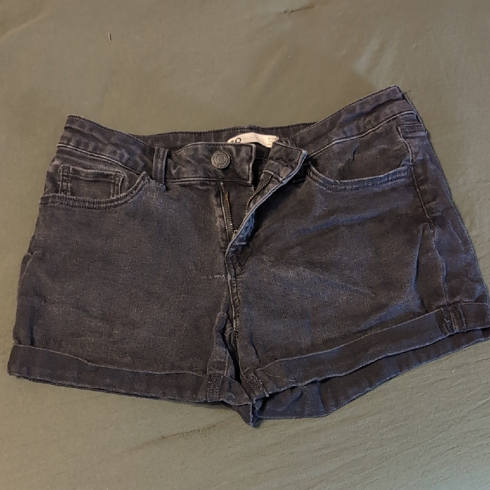 SO Black Jean Shorts Classic Cut